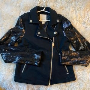 DIESEL Girl Black Jacket Perfecto Style-10Y